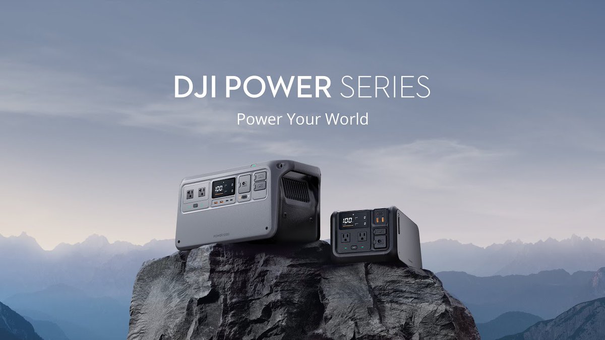 Techthusiast's tweet photo. New YouTube video from @DJIGlobal shared on https://t.co/EgfPChAALl...

Introducing DJI’s Portable Power Station Series - https://t.co/rlebnEFi2g

#DJI #technews #productlaunch #portablepower https://t.co/Er0UQDkuL2