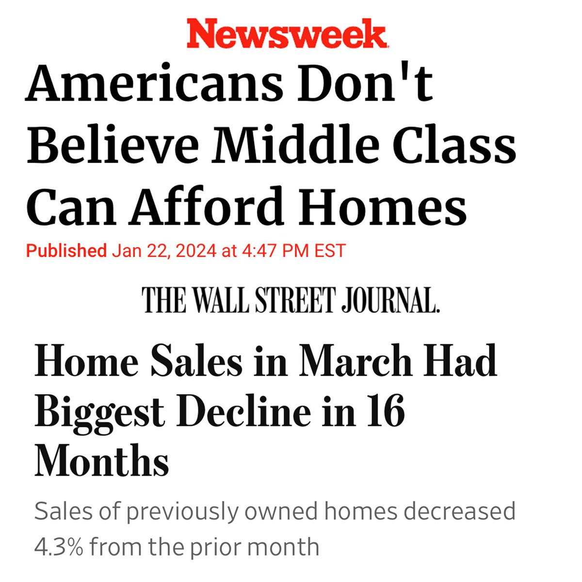 Started / Going If only we could value housing the way we value the real estate and banking profits we never see trickle down.