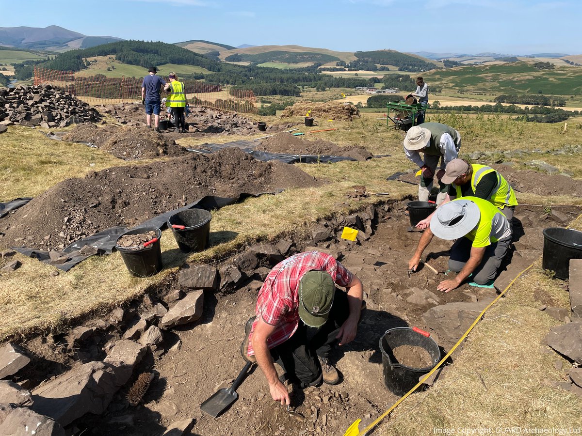 In 2022, volunteers helped investigate the archaeological roots to a local Merlin legend which has been associated with the Borders village of Drumelzier for over 600 years 🧙‍♂️ On 2 May, dig into @GUARD_Archaeol's work at the site and across the region: digitscotland.com/events/recent-…