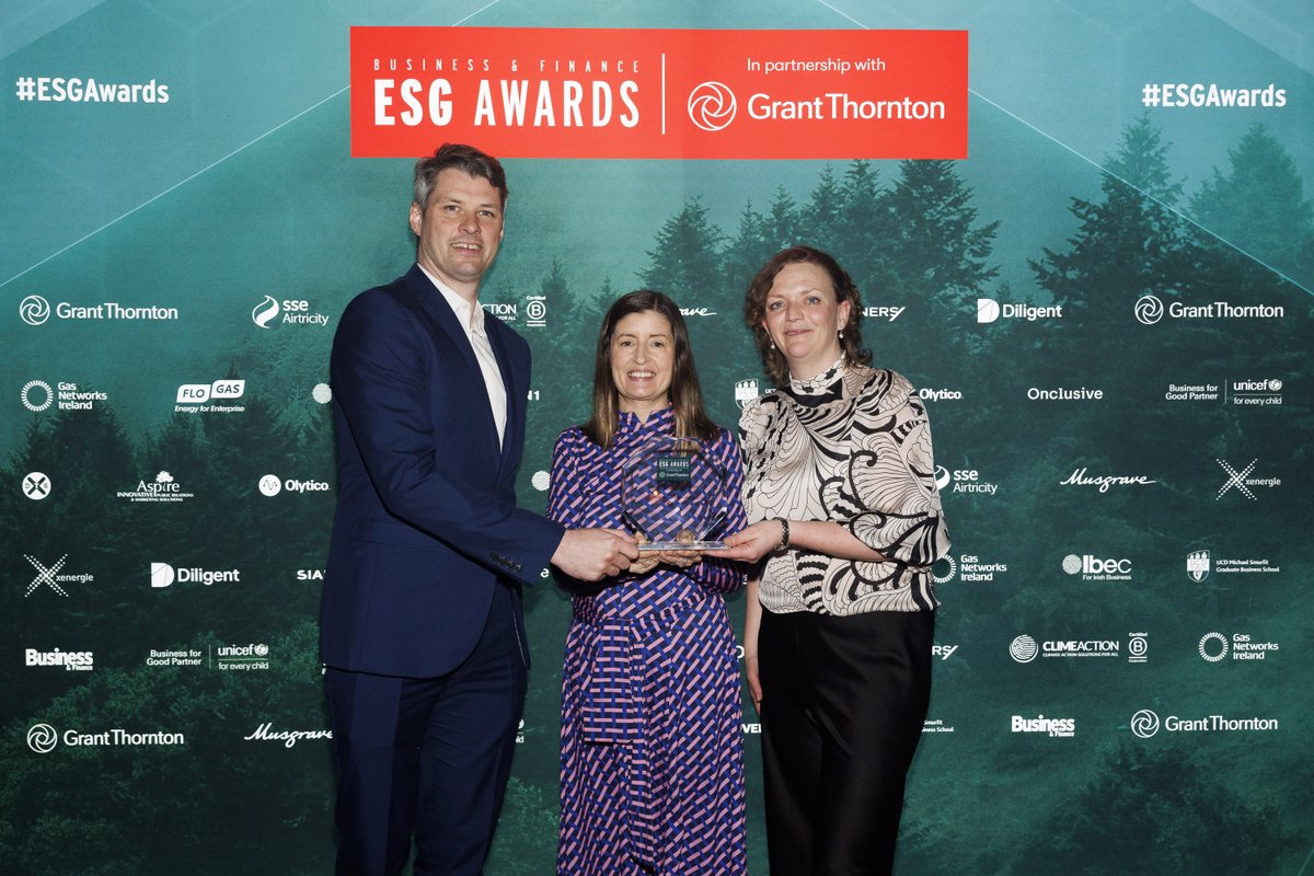 We're delighted to announce that Core is the winner of The Employee Well-Being Award at The Business & Finance ESG Awards! 🎉 Presented by @unicefireland / Owen Buckley. Congratulations! 🌟 #ESGAwards in partnership with @GrantThorntonIE