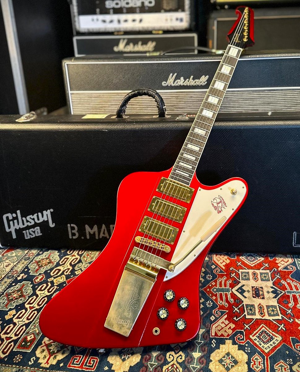 Bernie Marsden’s Gibson Firebird VII Cardinal Red #guitar #Gibson #FamousGuitars #BernieMarsden #Whitesnake #FirebirdThurdays