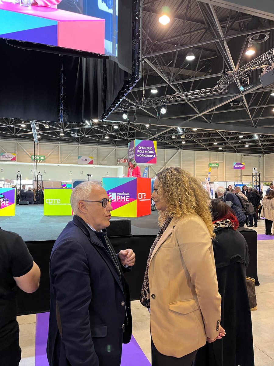 cpme30's tweet photo. Aujourd'hui, Sabrina Jean, Présidente de la CPME GARD était présente au salon #MadeinPMESud à Marseille.

➡️ Le rendez-vous business des entrepreneurs Provence-Alpes-Côte d'Azur, pour soutenir les #PME #TPE du territoire. https://t.co/DQxlXBRfOn