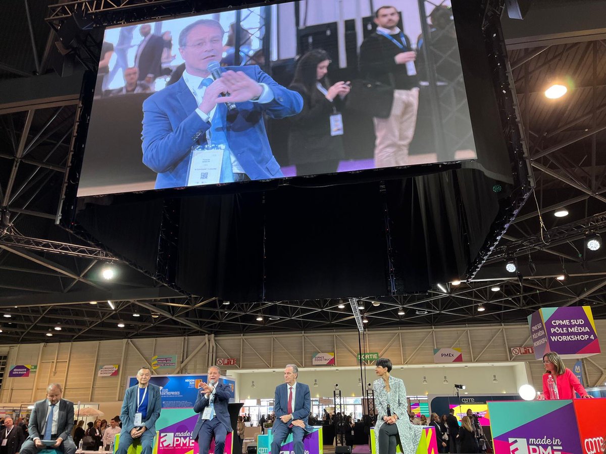 cpme30's tweet photo. Aujourd'hui, Sabrina Jean, Présidente de la CPME GARD était présente au salon #MadeinPMESud à Marseille.

➡️ Le rendez-vous business des entrepreneurs Provence-Alpes-Côte d'Azur, pour soutenir les #PME #TPE du territoire. https://t.co/DQxlXBRfOn