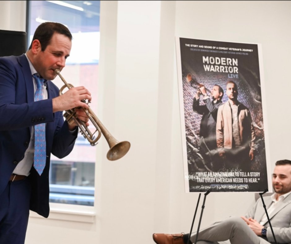 ModernWarLIVE's tweet photo. Last week in D.C., we previewed Modern Warrior LIVE for mental health, veteran, arts, and social justice leaders. Among others, thank you to Principal Deputy Assistant Secretary @tomcoderre from @samhsagov and longtime friend / supporter @maffyfitz from @_ALLRISE_ for joining us! https://t.co/FuElkJTEf1