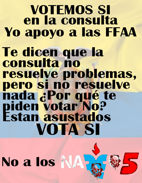 Politik_X_VLLC's tweet photo. @Presidencia_Ec @PoliciaEcuador Para que salgan mañana
Mediten
¿Estás preocupado por la delincuencia, sea sicariato, vacunas o terrorismo?
PIENSA ¿A quien le conviene que?
NO quieran incrementar las penas
NO quieran que cumplan toda la sentencia
NO quieran que a los jueces se les prohíba liberarlos VOTA SI https://t.co/ajvsGQboG2