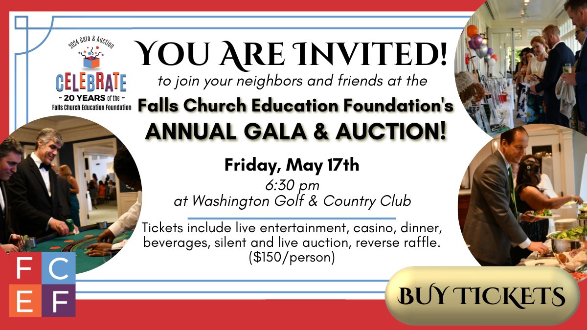 Buy your tickets today! fcedf.org/gala