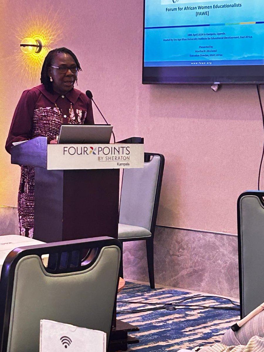 'FAWE advocates for policy reforms that prioritize gender equality in education and supports the recruitment and retention of female teachers.' FAWE Executive Director, @MarthaMuhwezi speaking during the 2nd Annual Foundations for Learning Education Conference. #Educate2Elevate