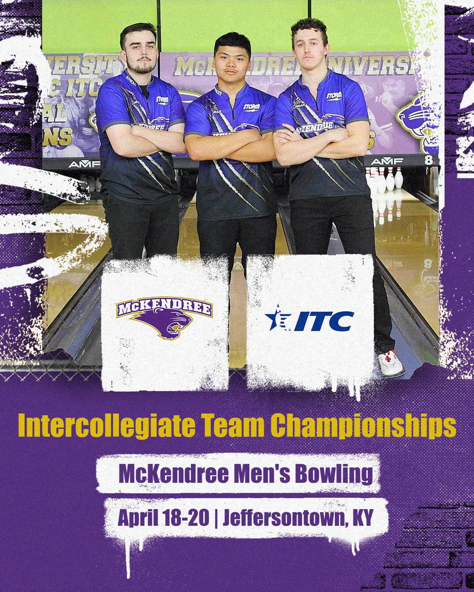 🎳ITC TEAM CHAMPIONSHIPS🐾
 
📍Jeffersontown, KY
🏟️ King Pin Lanes
📊 shorturl.at/ahnTX
#BearcatsUnleashed