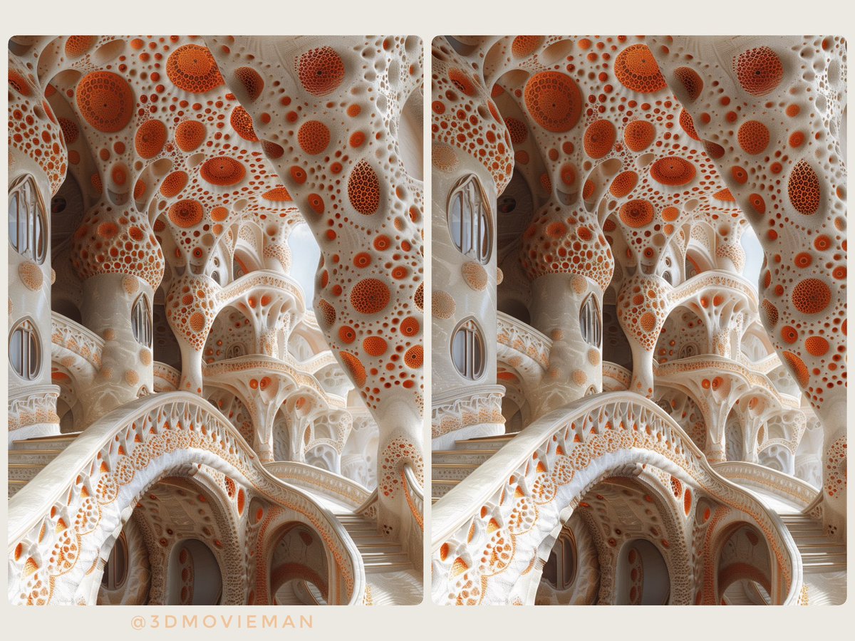 Beautiful “Fractal Kingdom” #stereoscopic #AIArtwork 

#stereoscopy #midjourneyart #aiartcommunity #AIArtGallery #synthography