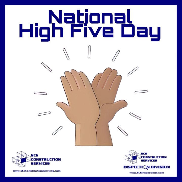 Happy National High Five Day from @scsconstruction #NationalHighFiveDay