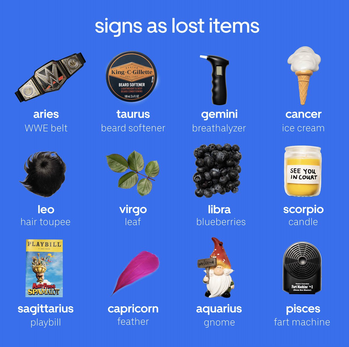 Which lost item are you? Astrologists say Mercury in retrograde may make us more forgetful, leaving some pretty unique treasures behind in Ubers. Just a few more days of this 'cosmic chaos' until we can fully embrace Taurus szn ✨🐂 Uber's 2024 Lost & Found Index is here. Link…