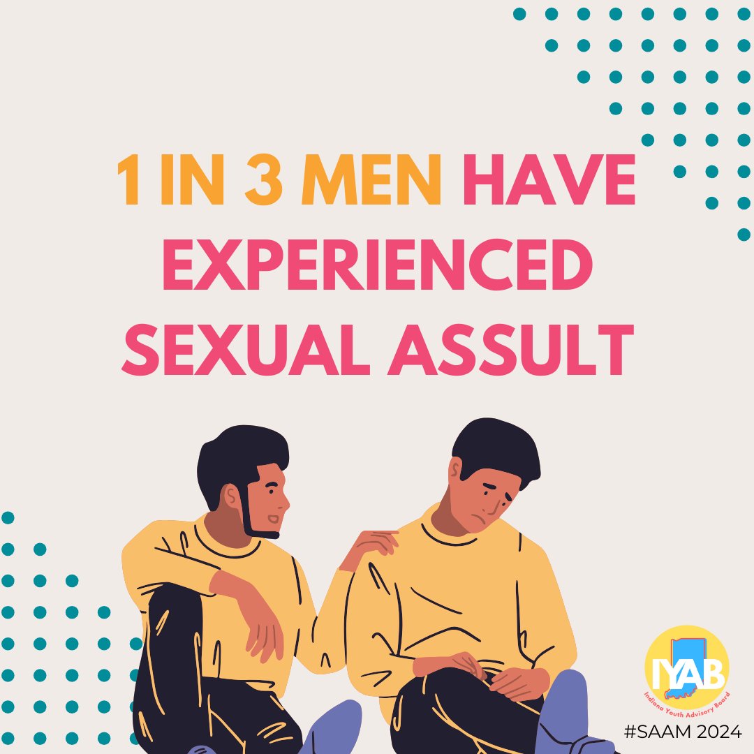 1 in 3 men have experienced sexual assault. Oftentimes, the conversation around being a survivor of sexual assault can be difficult for men to talk about. Help spread awareness by sharing this post! Get more info: brnw.ch/21wIWOi #SAAM2024 #IYAB