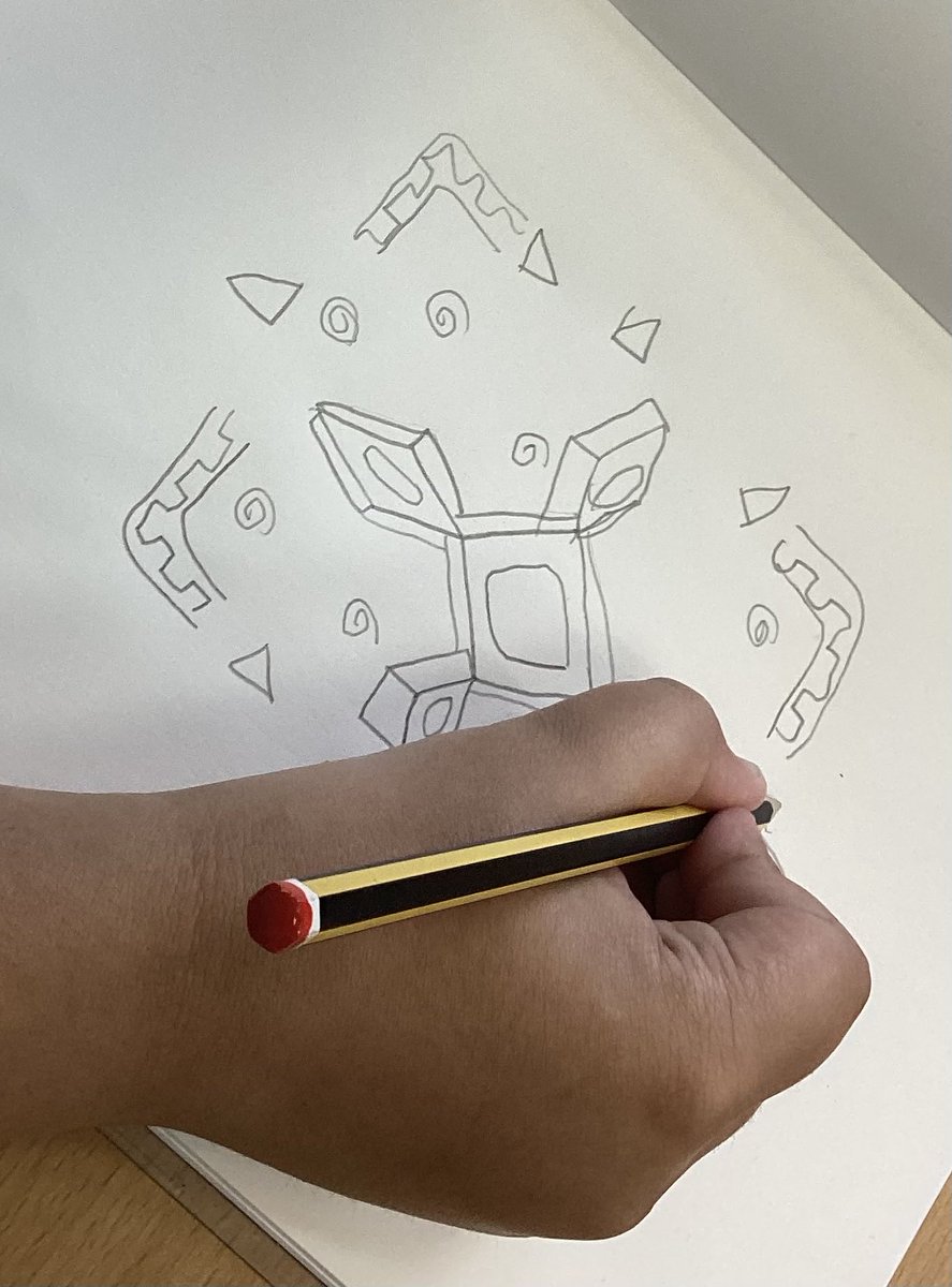 MayflowerSch's tweet photo. In Hockney Class we chose our patterns to curve or embellish onto our vases. We practised drawing the patterns in our sketch books. 
#Art #HockneyClass #Curve #Embellish #Year5 #UKS2 https://t.co/lSYIcspdpV