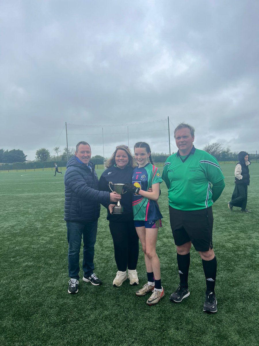smincw's tweet photo. Congratulations to our 1st Year ladies footballers who won the ‘A’ County Final today against St. John The Baptist, Hospital. The victory is a testament to the dedication and talent of our players who showed exceptional skill and determination throughout the whole competition 🙌 https://t.co/tZeh9WQ6dU