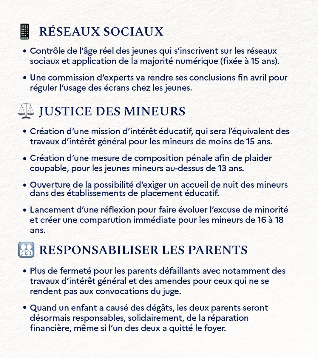 GabrielAttal's tweet image. Restaurer l’autorité à tous les niveaux : dans la famille, à l’école et dans les rues, voici le cap et la réponse de l'État en réponse à ceux qui refusent la règle commune.
