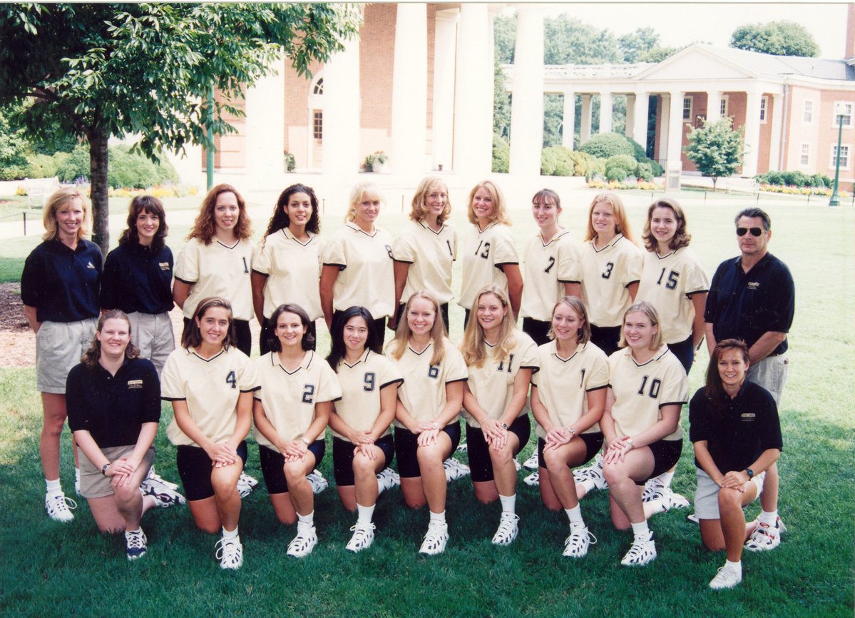 Enjoying another trip down memory lane for #tbt, feat. our 1998 squad ~ which still holds season records for digs & assists as a team 🤌 add 21 Ws to that too #WakeForever 🎩