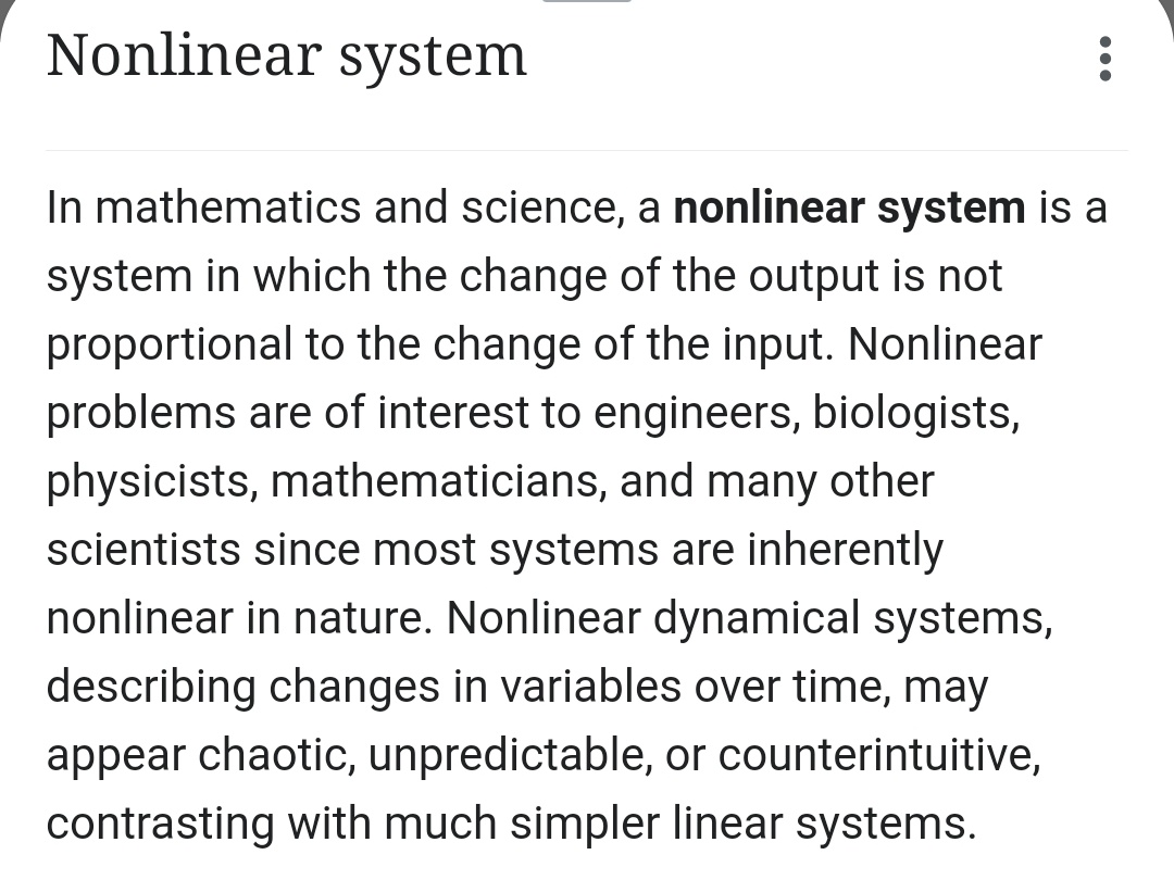 With all discussions on non-linear #research careers at #MSCA2024BE, I would like to refer to Wikipedia's description: chaotic, unpredictable, or counterintuitive... Right, that's how academic careers often do feel like. 

en.wikipedia.org/wiki/Nonlinear…