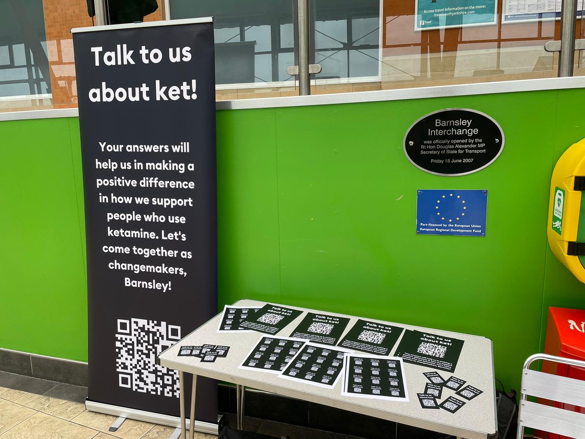James Pierce has been out and about at Barnsley Interchange, spreading the word about our ketamine survey! 🌟 He's part of our awesome HOPE team, always on the move in the community. Every day is a new adventure for them! Where should we head next? 🚀 #Barnsley #Outreach