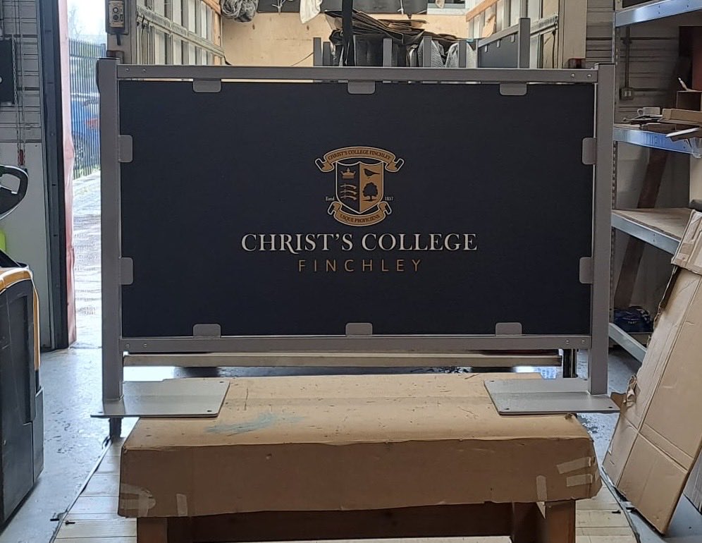 elygramarketing's tweet photo. Selection of barriers delivered to a couple of schools is the South East.  New designs come with powder coated posts/frames in any colour. You choose. Call 01244399900 #queueingbarriers. Now discounted until the end of April so don’t miss out https://t.co/oQXxU9m44w