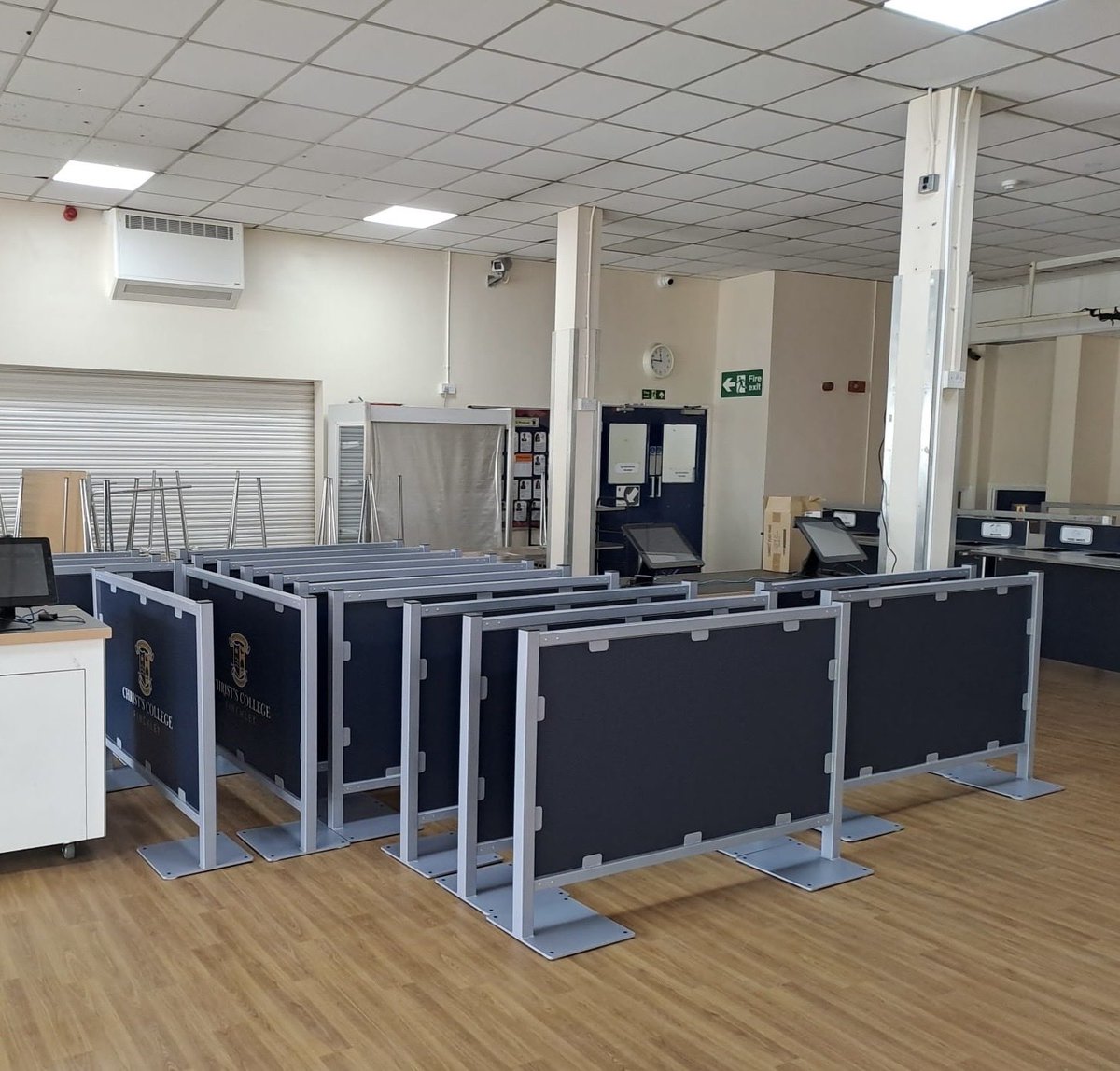 elygramarketing's tweet photo. Selection of barriers delivered to a couple of schools is the South East.  New designs come with powder coated posts/frames in any colour. You choose. Call 01244399900 #queueingbarriers. Now discounted until the end of April so don’t miss out https://t.co/oQXxU9m44w