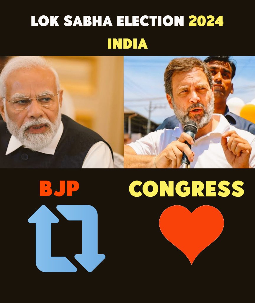 Who will be the next PM?? 

BJP ◀️ FAN RT THIS POST 
Congress ❤️ LIKE THIS POST 

EVMs #LokSabhaElection2024 #SupremeCourt #BJP #CongressManifesto
#EVM_VVPAT 
#EVMVVPAT 
#Jaishreeram 
#DubaiFlooding 
#ElectionCommission 
#Elections2024