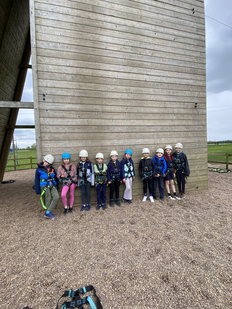 Group 3 all ready for abseiling!