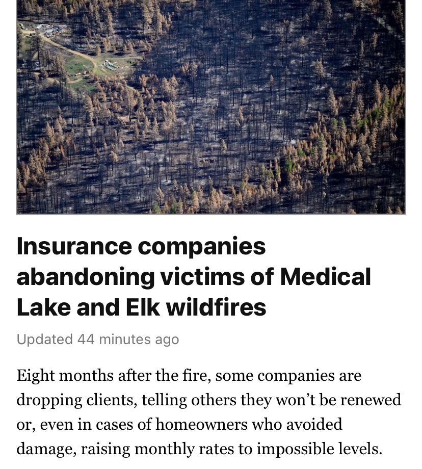 terrible but this eventually will happen to just about all of us

it doesn’t matter if you “believe” in the climate crisis or not

the insurance companies do