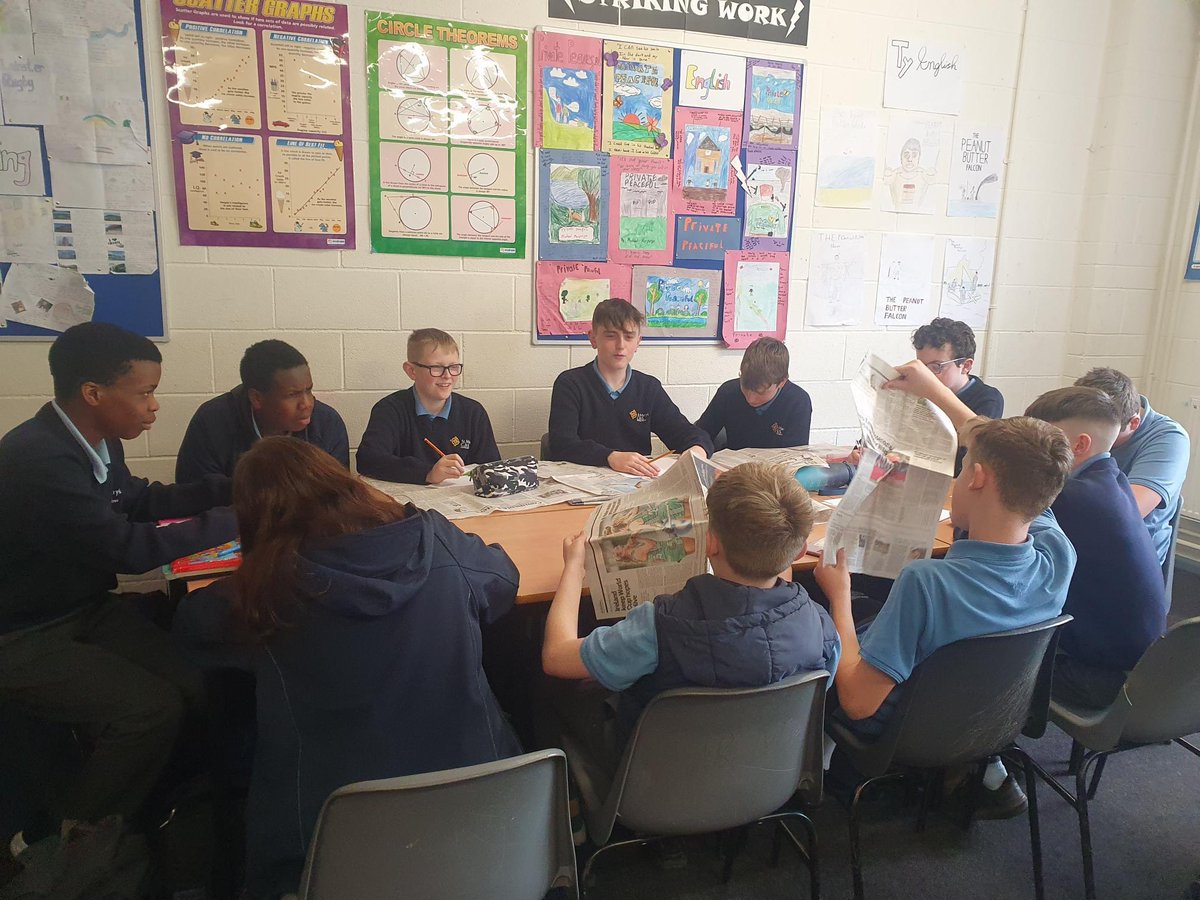 First Year Heaney students have been busy creating their own newspapers in English class this week! Well done to the boys and their teacher Ms. Kennedy. #weprepare