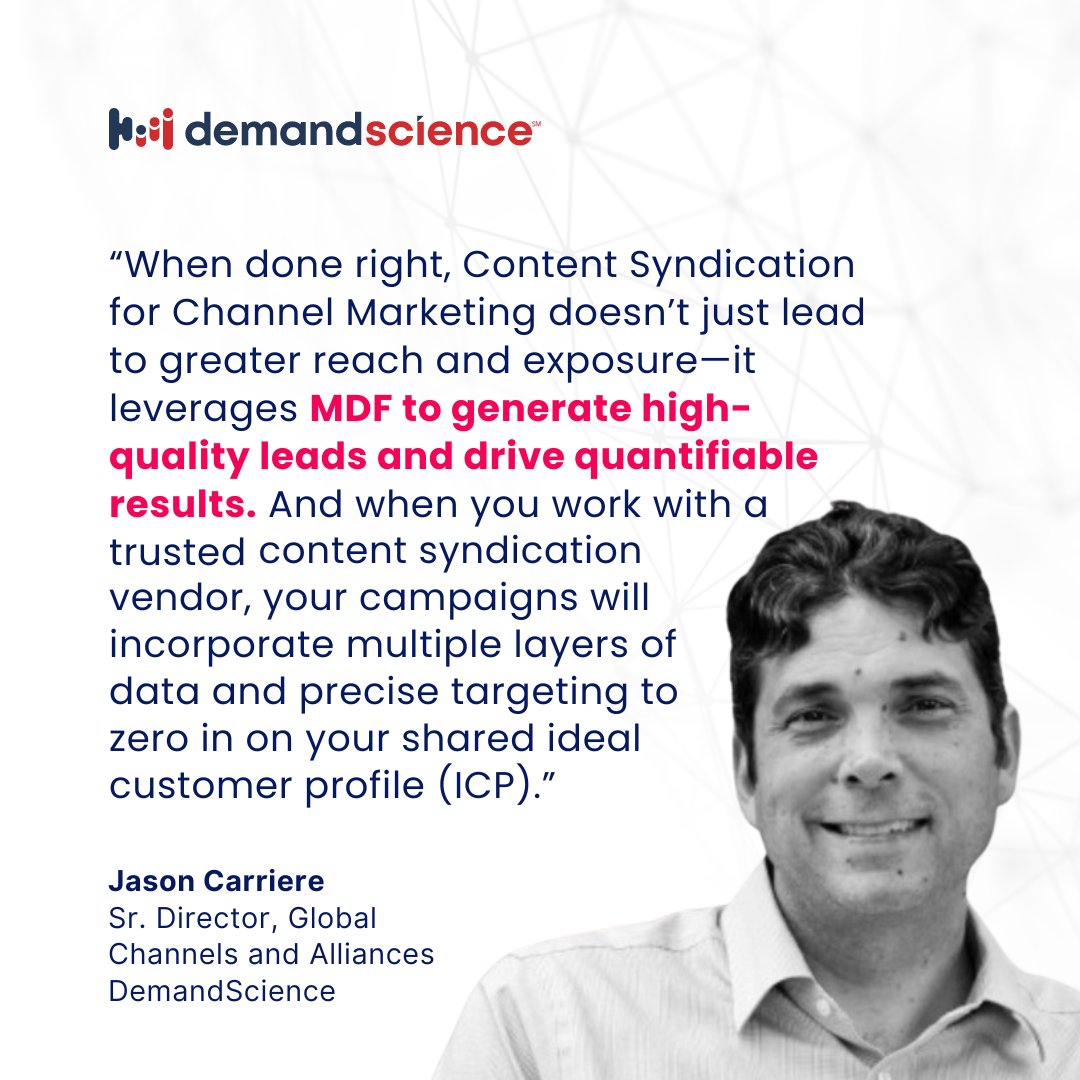 👉 okt.to/vuVDC7
Content Syndication, in the context of Channel Marketing, goes beyond generating #reach and exposure! #ContentSyndication can more efficiently use your MDFs and drive high-quality #leads and actionable results.🎯