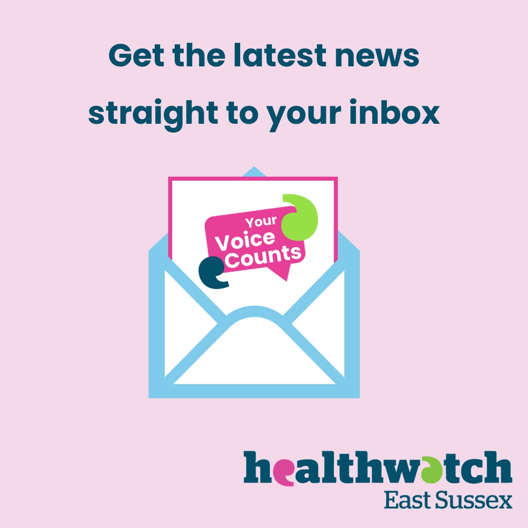 Get the latest news straight to your inbox. Receive regular information on our activity and how you can have your say on local #health and #social care services by joining our mailing list. For more information, including our Privacy Policy visit: ow.ly/EXCG50ReOLZ