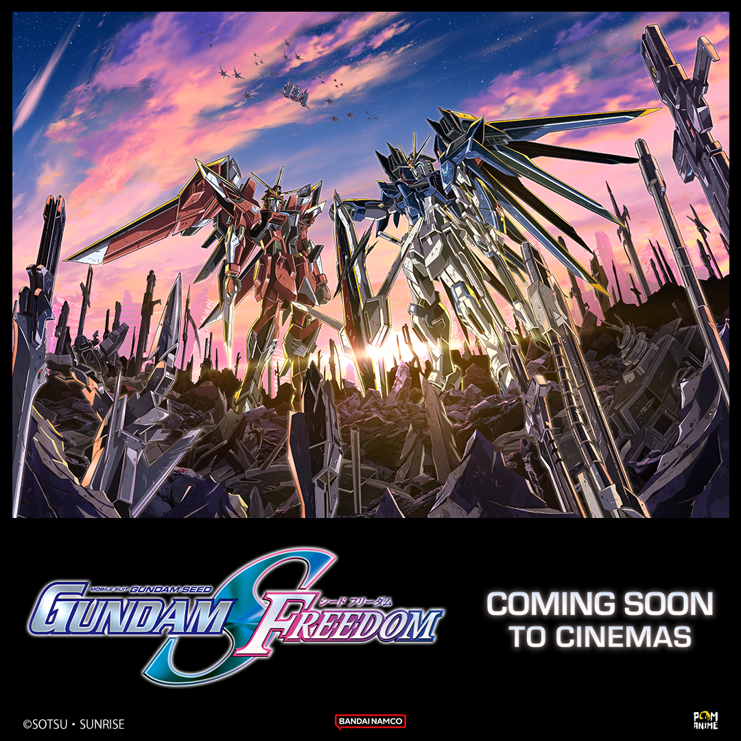 We're thrilled to announce that Mobile Suit Gundam SEED FREEDOM is coming to European cinemas across 30 countries – including Italy, Portugal, Spain, German-speaking Europe, the Nordics, the Netherlands, Central and Eastern Europe, the Baltics, and the Balkans. Stay tuned!