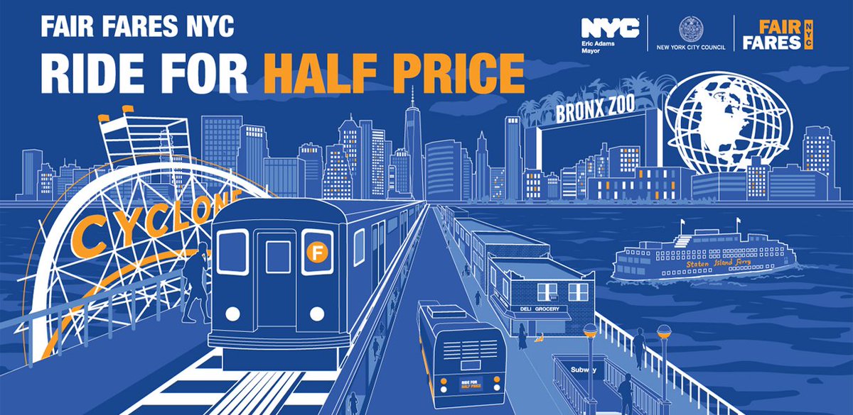 Attention CSI Community – Did you know you may qualify for half price MetroCards through NYC’s Fair Fares Program? Visit the link to learn more and apply: ow.ly/Rg0250RizPC #WeAreCSI #CUNY #FairFares