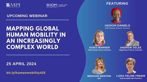 MigrationPolicy's tweet photo. Join upcoming @MigrationPolicy &amp; @UNmigration @IOM_GDI webchat, featuring launch of new report mapping changing global human movement amid emergence from pandemic, climate shocks &amp; more https://t.co/DBAdn1BKb3