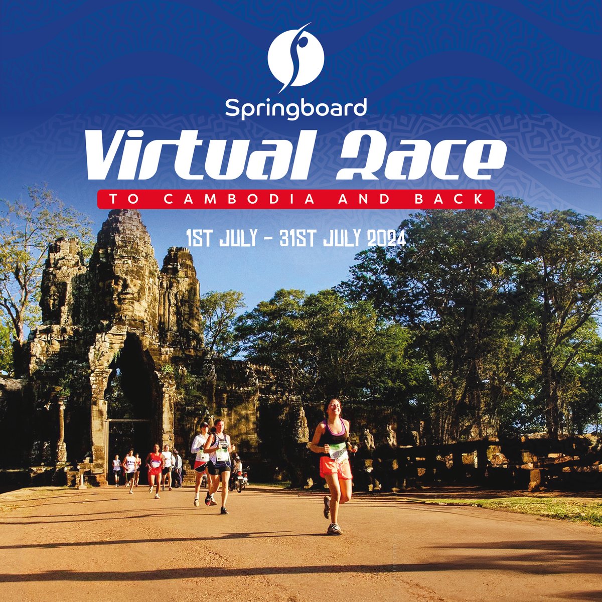 📢 Have you heard? The Virtual Race is back for 2024! This July, we'll be setting off to Cambodia and back (virtually, of course!), and we want you to take part 🫵 Find out more and register your place today: springboard.uk.net/events/virtual… #VirtualRace #Springboard