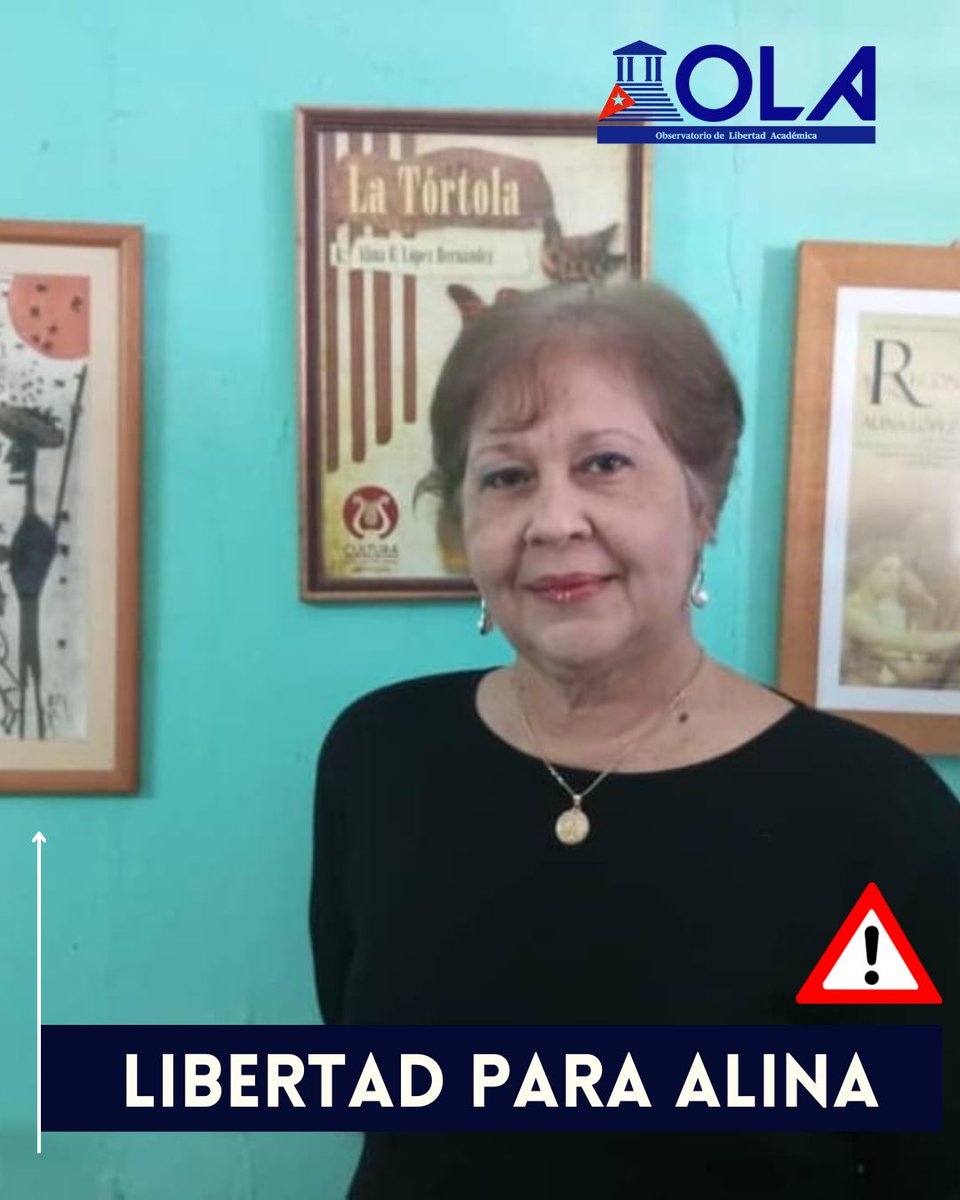 #Denuncia ⚠️🚨 El Observatorio de Libertad Académica (@OLAcademica) exige la inmediata #libertad para la #profe #Alina (@AlinaBrbaraLpe1) Ser #ciudadano no es #delito!