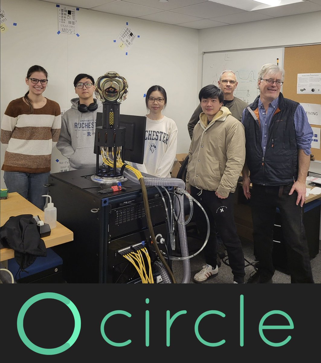 .@CircleOptics Research Officer Andy Kurtz is working with four @uofr students. This is the very first public picture taken of Hydra II. We believe wide field of view imaging is the future of camera systems. #KnowHow #Synergy #Innovation #TeamCircle circleoptics.com