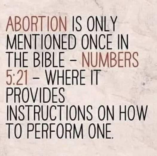 #christians, your #bible is #ProChoice.
