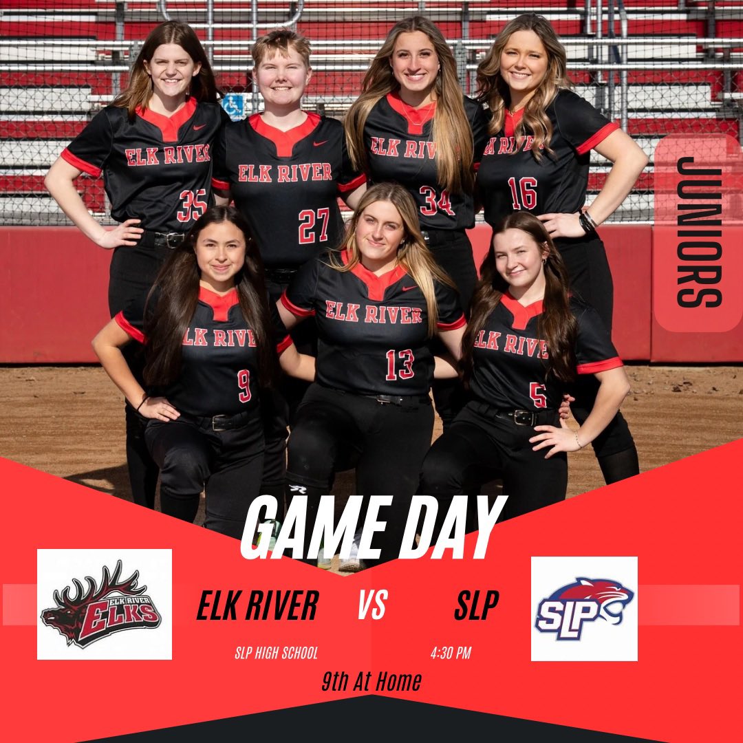 ERHS_SB2022's tweet photo. It is finally game day for your ELKS!! Varisty and Jv will be on the road to take on Spring Lake Park! we will play at 4:30 and our 9th grade team will be at home once again at 4:30! https://t.co/MIEah3Zgfn