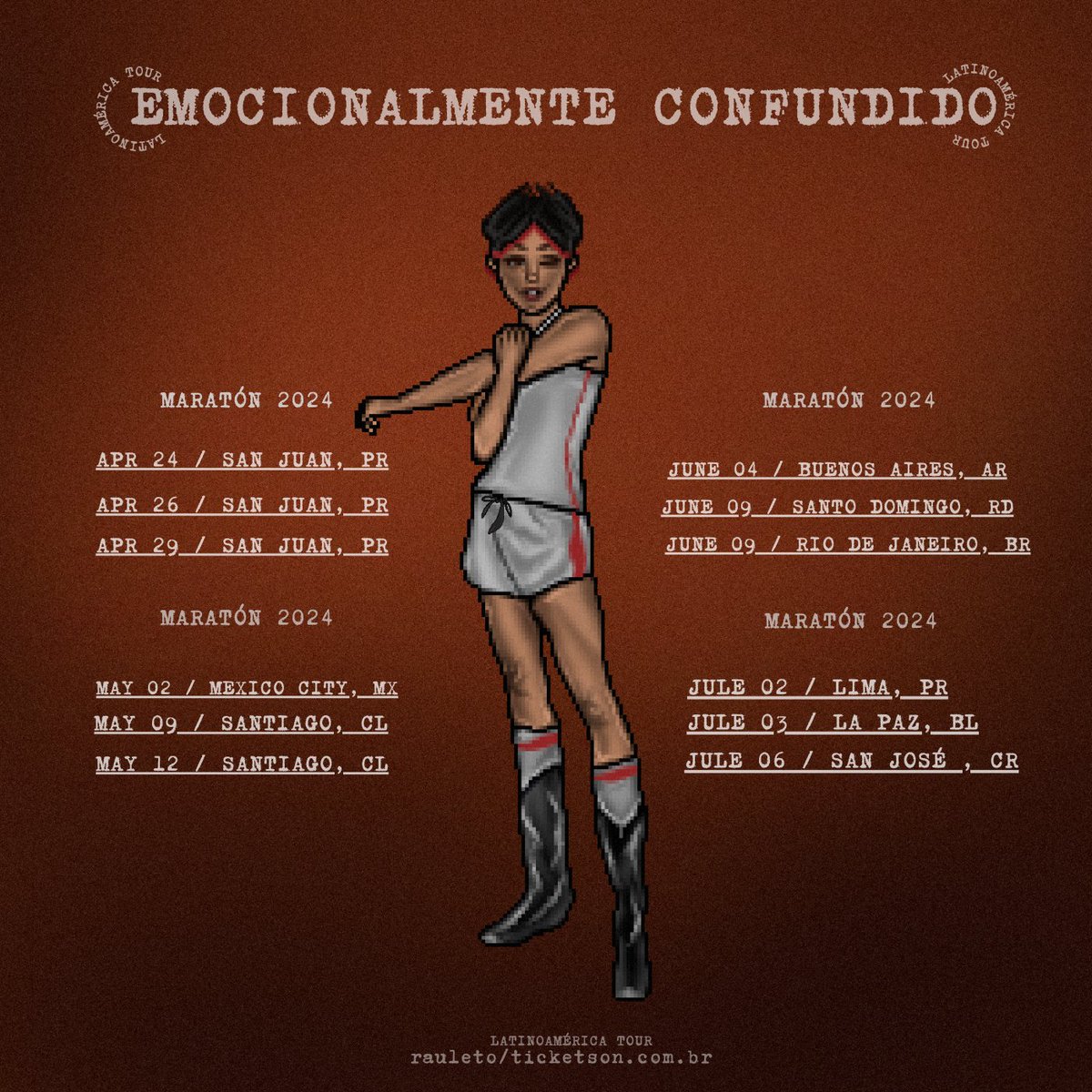 THIS IS NOT A TEST! 🚨

¡Invito a los jóvenes perdidos y confundidos que se han identificado conmigo! 

¡Ha llegado el momento de verte de cerca para quejarte, llorar y rebelarte juntos!

TICKETS IN BIO!