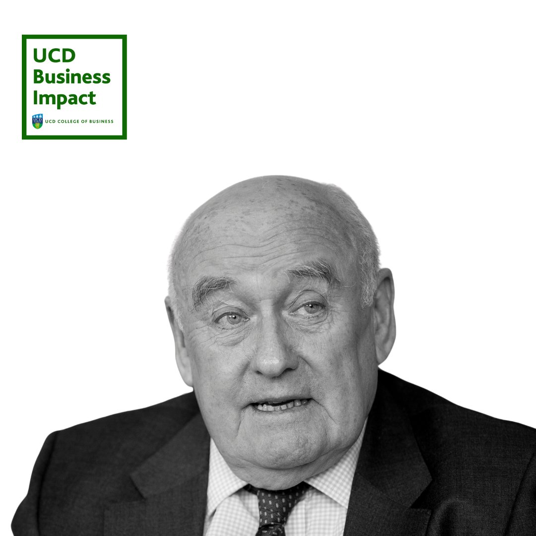 In the latest #UCDBusinessImpact podcast, founding donor of @UCDQuinnSchool and BComm alumnus Lochlann Quinn discusses his career, higher education and the bright future for the economy. Listen to the full podcast here: eu1.hubs.ly/H08H1Tr0 @ucddublin