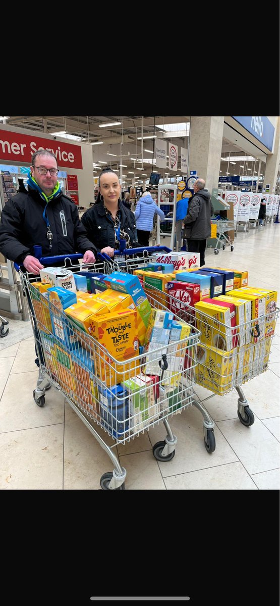 Thank you Tesco Northcott and especially to Joanne for today's food donation. The donation will help and support those in need in the community.

#YouMatterToUs 
#everylittlehelps