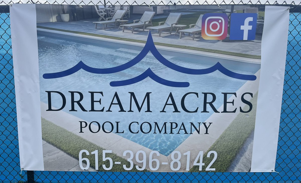 Thank you to Dream Acres Pool Company for their partnership. @RockvaleHigh_TN