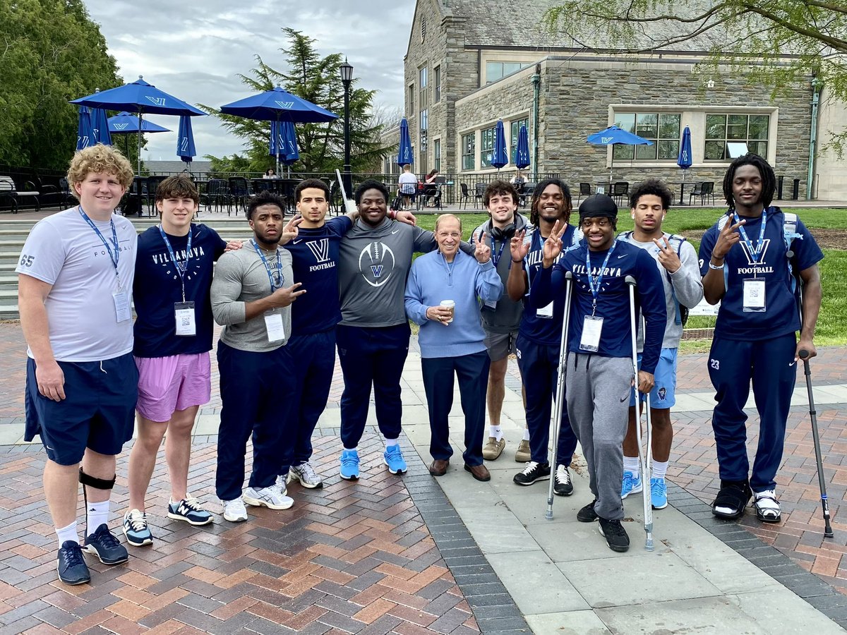 NovaFootball's tweet photo. Great day at @VillanovaU yesterday! Thank you to @VUNursing &amp; all who registered at the Bone Marrow Donor Registry Drive! ✌️

@TalleyBoneMarro x #GoNova https://t.co/h4Q9NHuNEh