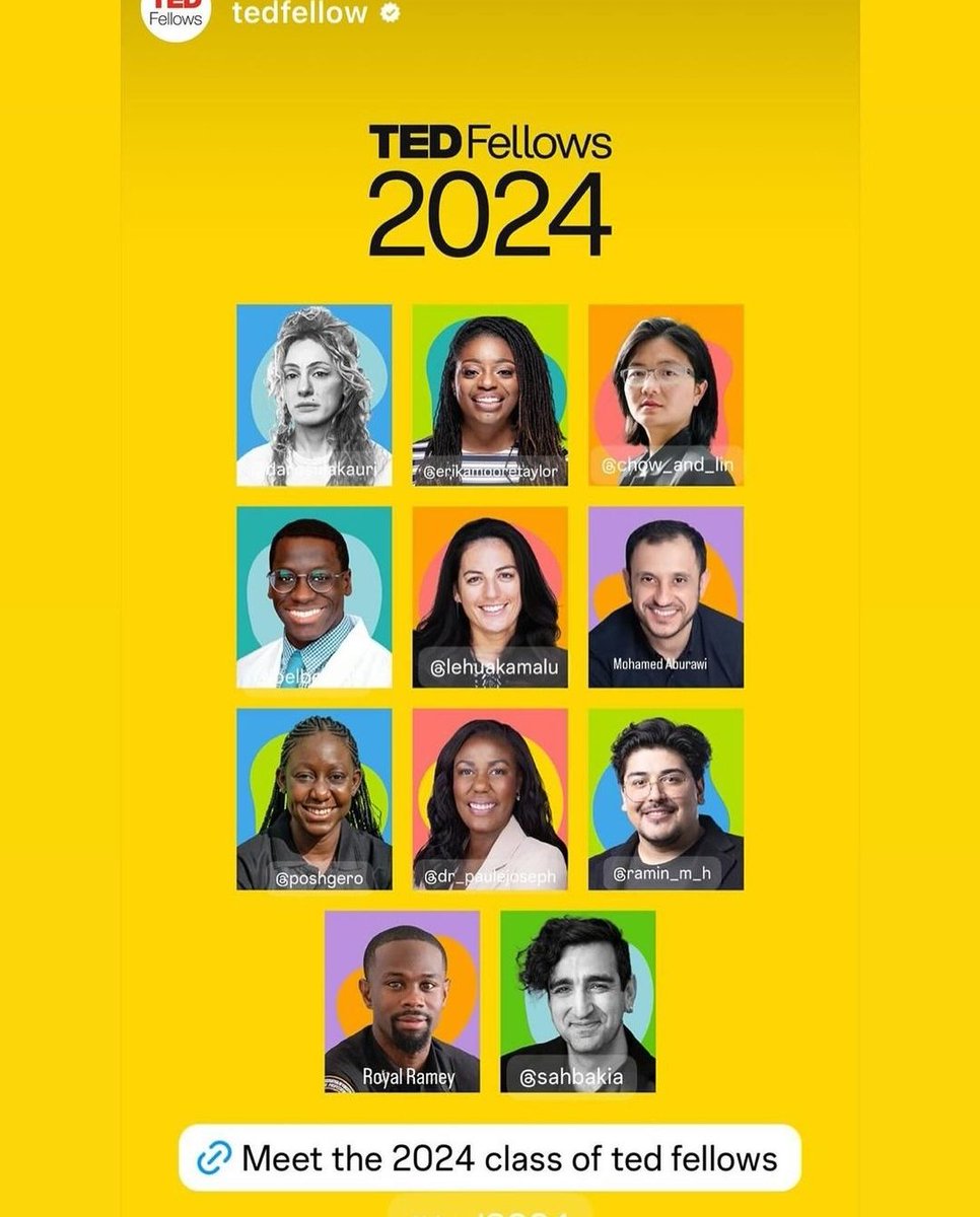 Congratulations to the amazing and impactful @poshgero, a 2024 TED Fellow !! Whoop!! Whoop!! I celebrate you for the great achievements and strides 🥳🥳🥳