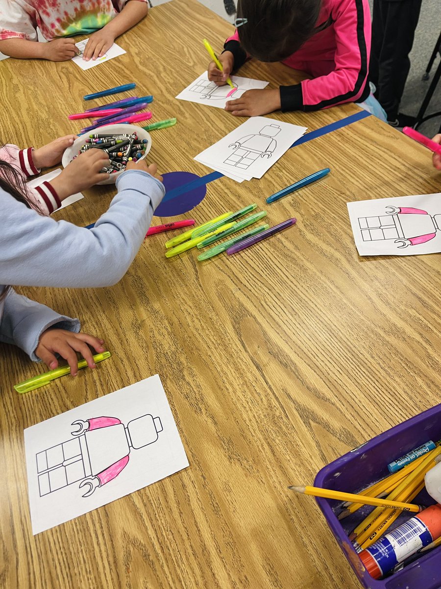 LEGO themed stations for our half day today!