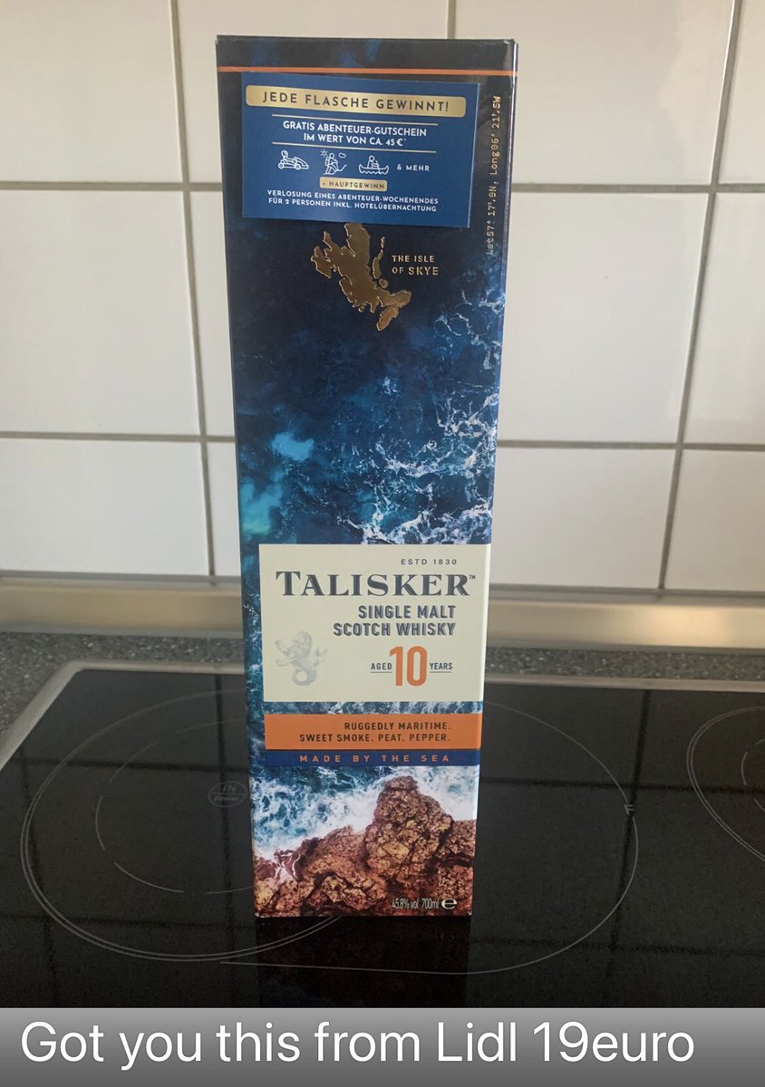 @xrpbobscott @SilvioTattiscon €19 Lidl Germany £53 Tesco Scotland so are you saying Talisker is not a famous whisky producer?