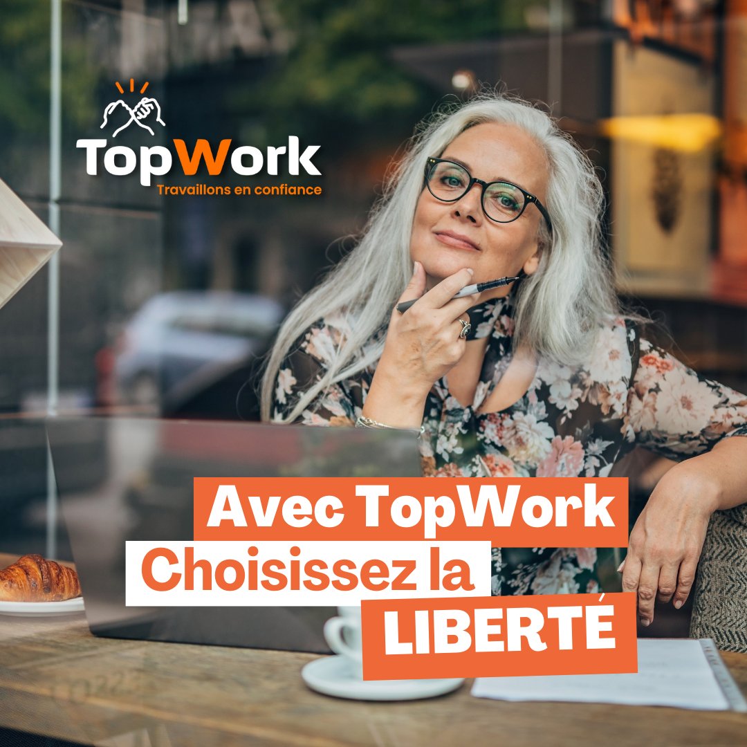 Avec TopWork, découvrez la liberté !
Pas de contraintes vous êtes libre. Que vous ayez 16 ou 77 ans, vous pouvez décider !
Rendez-vous sur topwork.fr pour vous inscrire.
#topwork #work #liberté