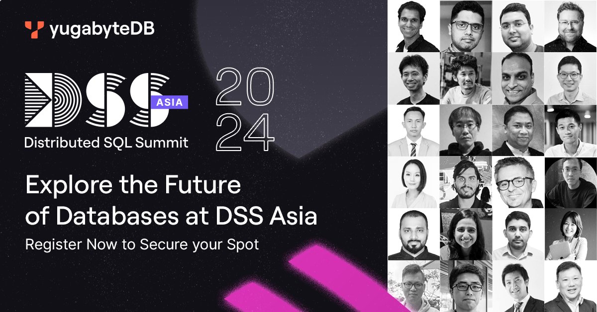 With three talk tracks & great sessions from @airwallex, @authlete, @helpshift, @navifinance, @nttdata_inc, @Rakuten, @Singtel, @SKAO, @SRAOSS_India, @IMDAsg, @tagbangers, and @Yugabyte, this year's #DSSAsia has something for everyone!💡

Register now!⬇️
hubs.la/Q02tk-R_0