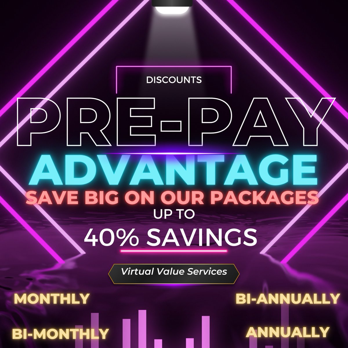 Unlock savings with #PrepayAdvantage! Use code PPADVANTAGE and book your discovery call today at virtualvalueservices.com/contact 💼✨ #BoostYourBusiness