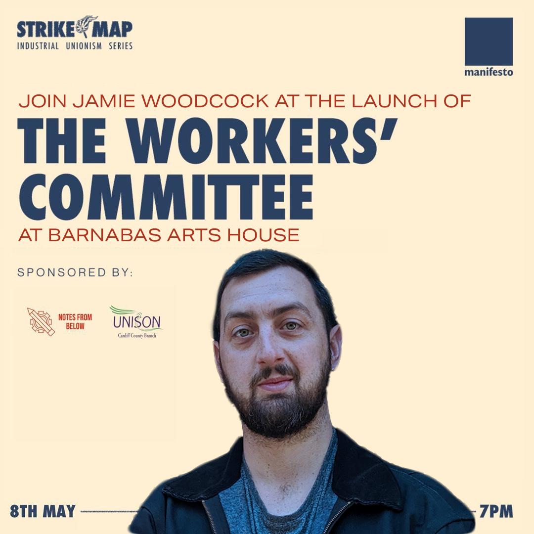 📢 Speaker announcement Join @jamie_woodcock @NotesFrom_Below in #Newport at @BarnabasArts 8 May, 7pm. Tickets: bit.ly/JTMurphyNewpor… Free | £5 with pamphlet | £10 solidarity with pamphlet #StrikeMap #Workers #Unions #PoliticalEducation #Organising #Stewards #Reps…